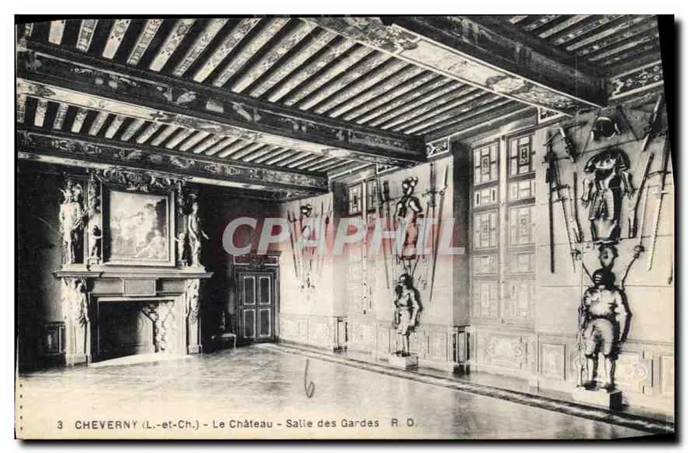 Cheverny (Loir-et-Cher) - Das Schloss - Wachzimmer - Vorderseite