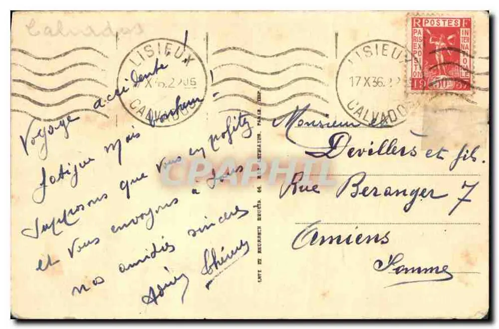 Lisieux — A Igreja de São Désir — Editor De Circonstances, n°56 - Verso