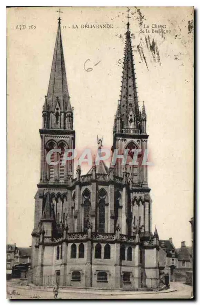 A Délivrande — O Chevet da Basílica — A. Dubosq, editor, n° 11 - Frente