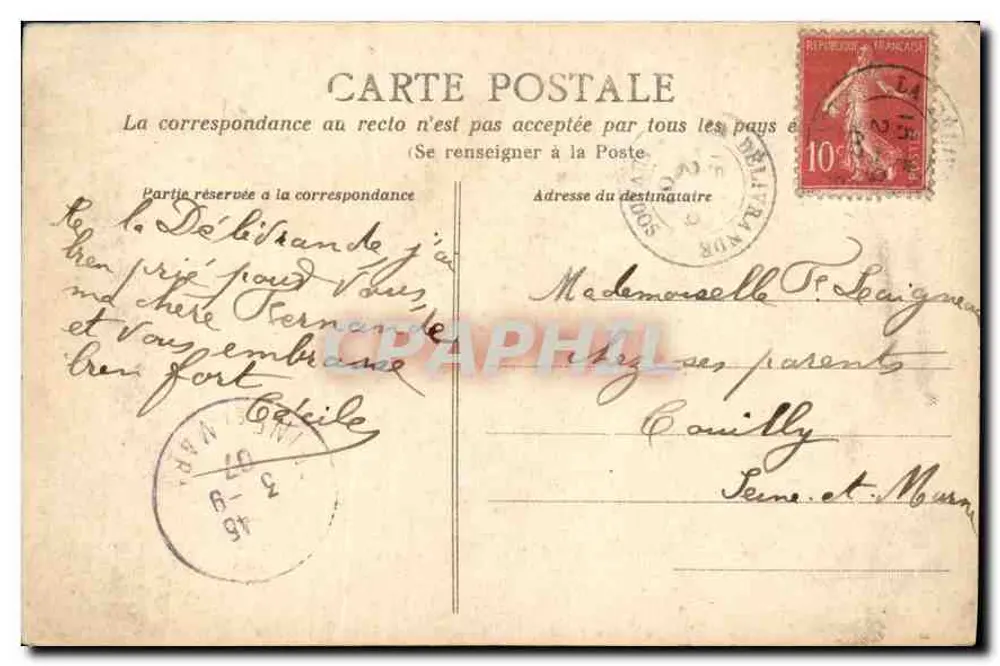 La Délivrande — A Virgem Milagrosa — A.D. 264 - Verso