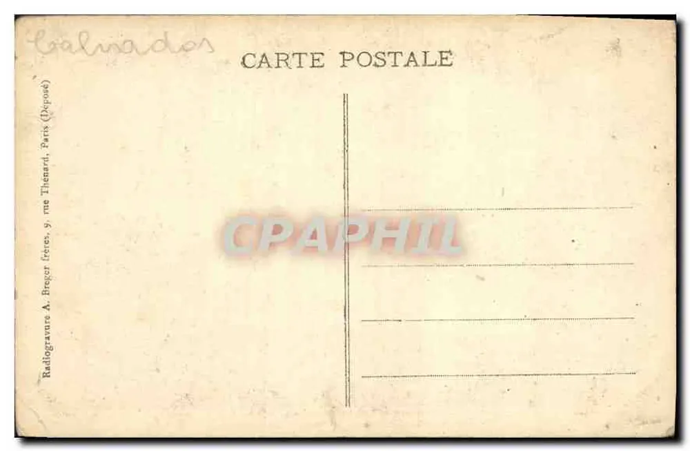 A Bendita Bernadette em sua Cápsula — obra de Armand Calliat, em Lyon — Amédée Cateland, Suce - Verso