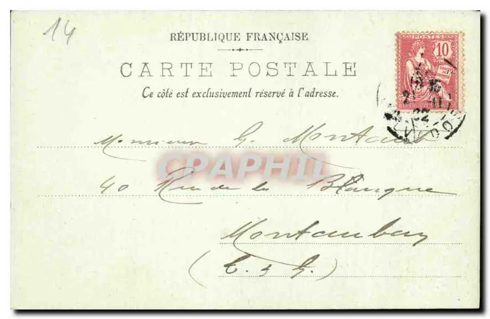 Caen — O Manoir dos Homens de Armas — LL. n°14 - Verso