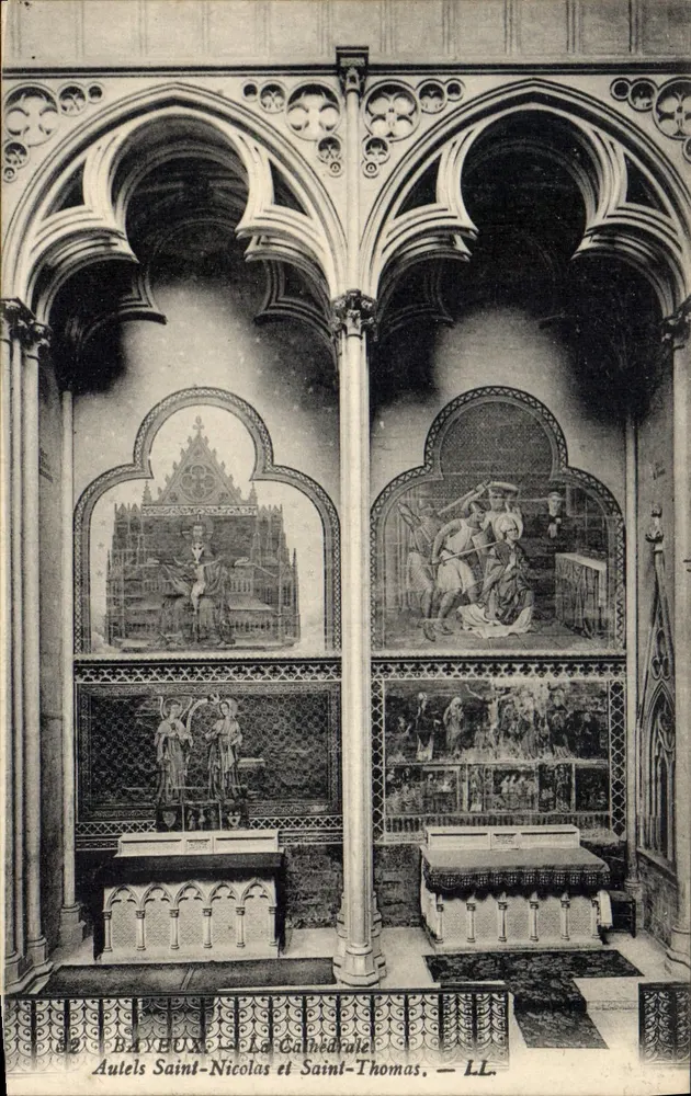 Bayeux — Altäre Saint-Nicolas und Saint-Thomas — LL - Vorderseite