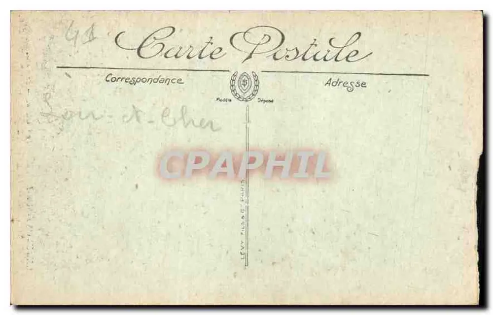 Chaumont-sur-Loire — O castelo — O poço — S.G. — n°12 - Verso