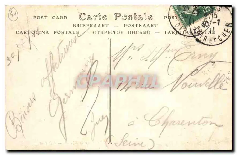 Castelo de BLOIS — ND Pbot. — n° 540 - Verso