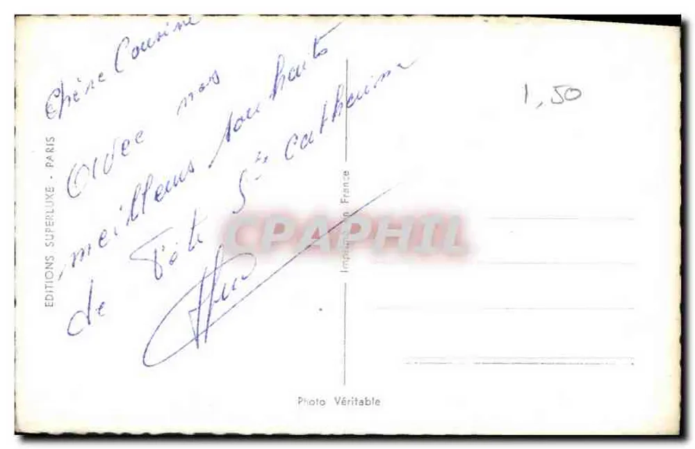 Parabéns para Catherine — Editor LC Paris n°561 - Verso
