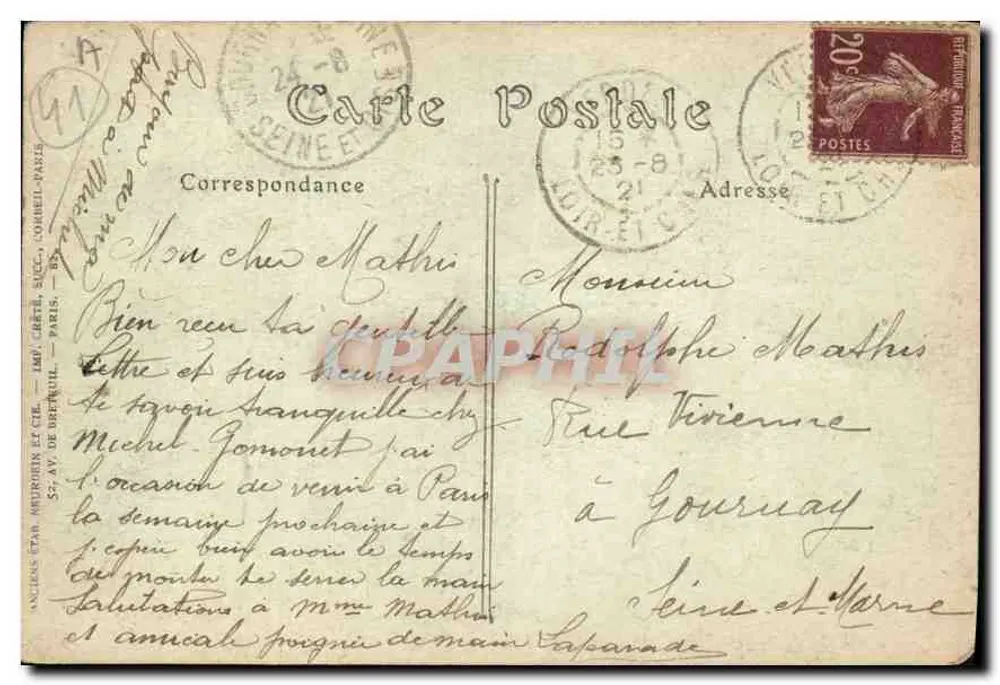 Blois — Allgemeiner Blick stromabwärts der Loire — NDHOT - Rückseite