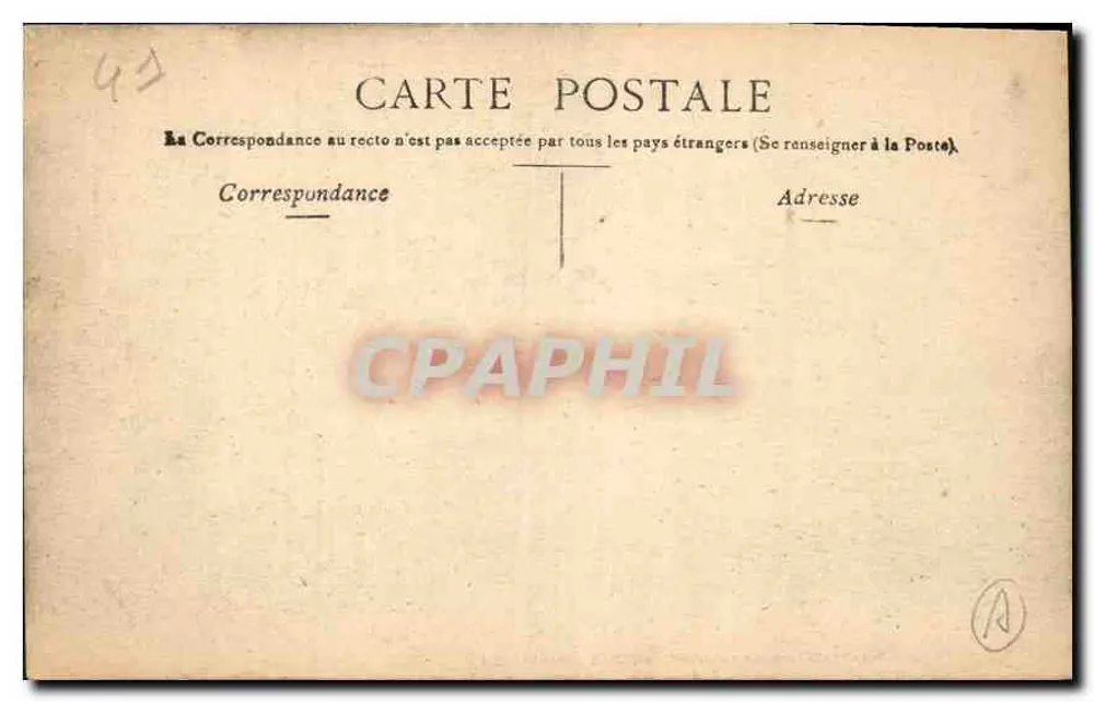 Castelo de Chaumont — Entrada principal — AERCK, PARIS - Verso