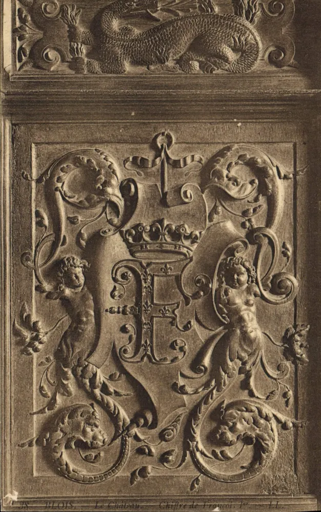 Blois — Das Schloss — Monogramm von François Ier — A.L. - Vorderseite