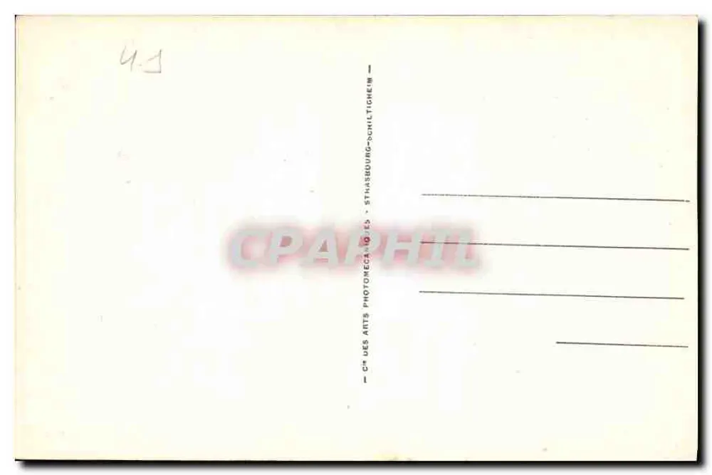 Chambord — Castelo — C° dos Arts, Strasbourg - Verso
