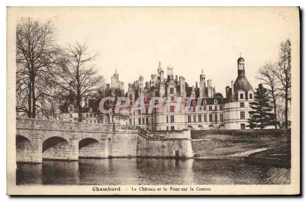Chambord — Le Château et le Pont sur le Cosson — Édition Galeries Modernes - Recto