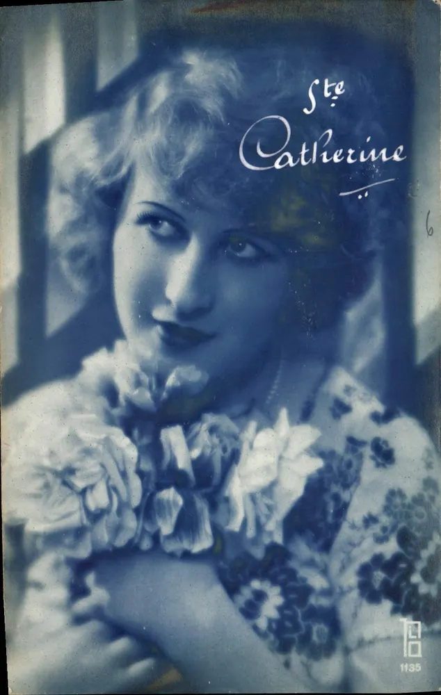 Sté Catherine — retrato feminino em sépia — editor Sté Catherine, n° 1135 - Frente