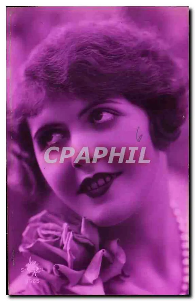 Jovem mulher — retrato em rosa — S. W. L. n° 5565 - Frente