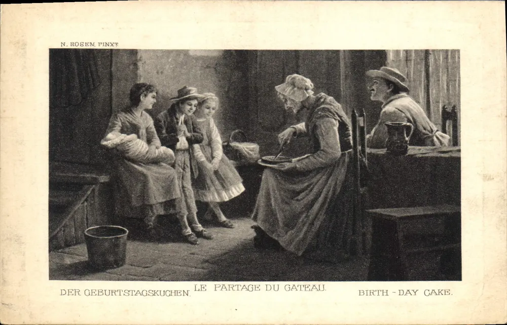 Podział tortu — N. Rosen Pinxt — seria 12, nr 1833 - Awers