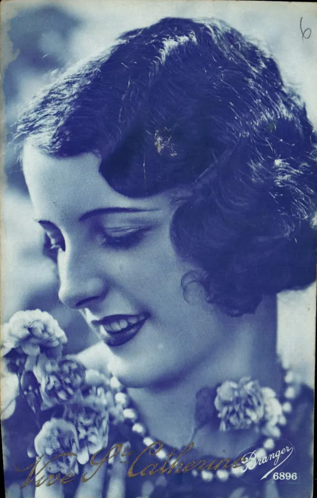Santa Catarina — Retrato feminino em azul — Branger 6896 - Frente