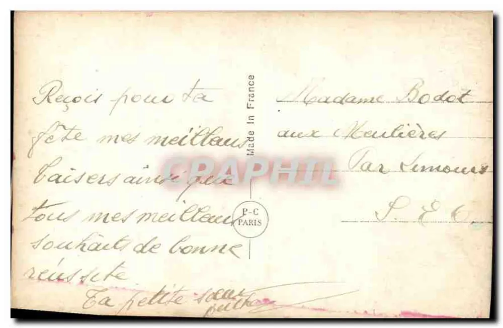 Jovem mulher — retrato — PC PARIS 1291 - Verso