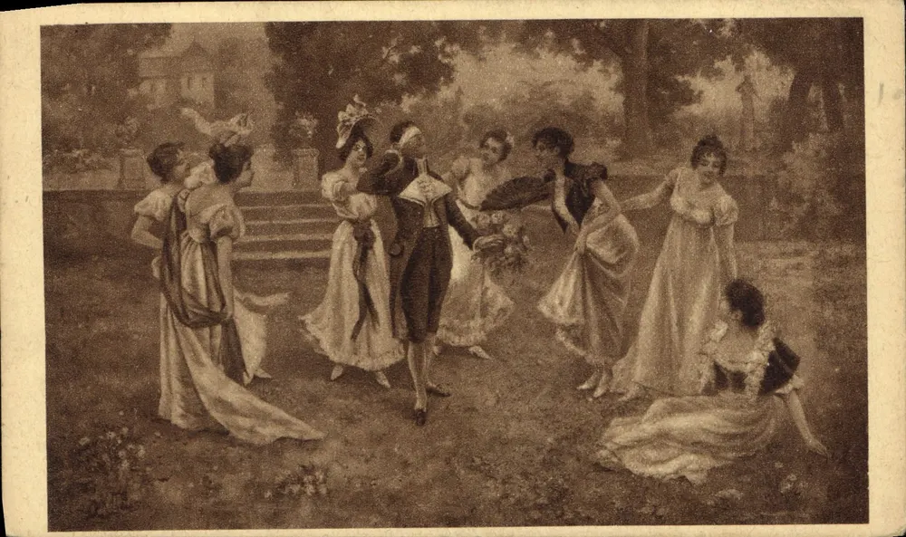 Dança no jardim — cena de cortiço — Chocolat Martougin - Frente