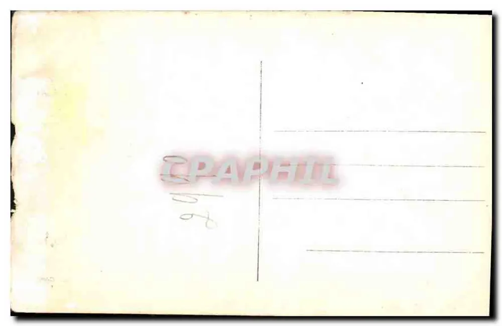 Casal jovem abraçado — buquê de rosas — editor OYER n°2890 - Verso