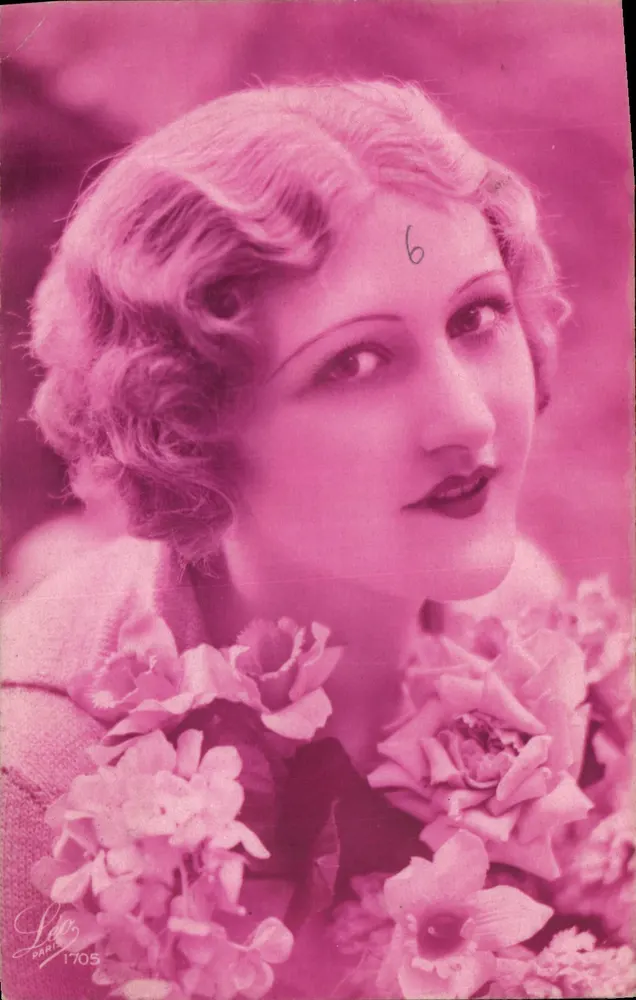 Jovem mulher com flores — retrato — Lee, Paris, n°1705 - Frente