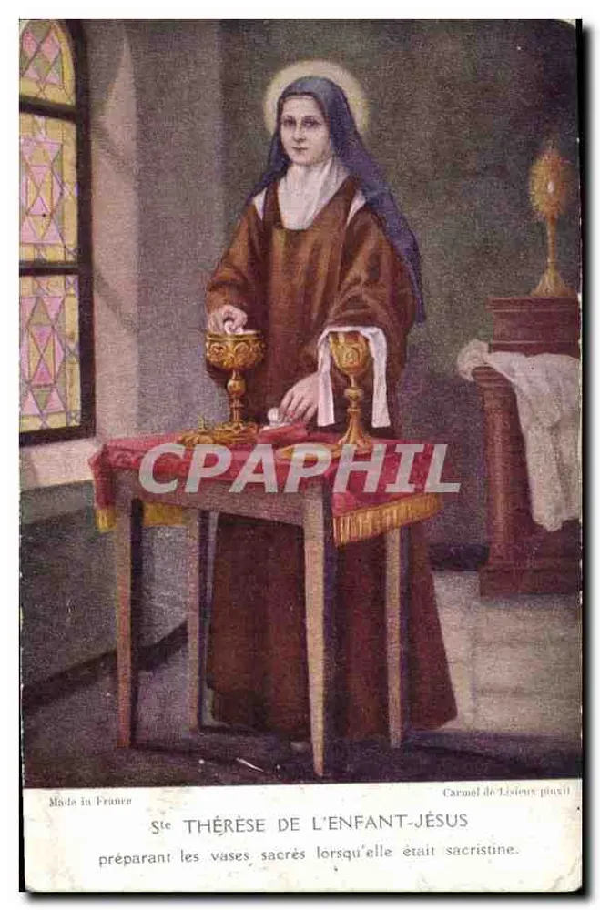 Santa Térèsa da Criança-Jesus — Carmelo de Lisieux — Fabricado na França - Frente