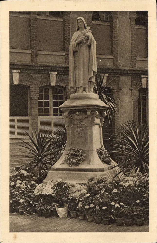 Statue der hl. Thérèse des Kindes Jesu — Carmel von Lilleux — Verlag nicht sichtbar - Vorderseite