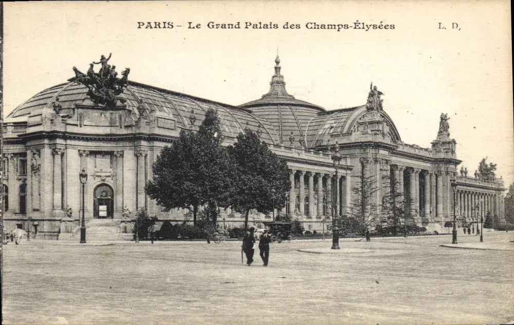 PARIS — Ansicht des Grand Palais auf den Champs-Élysées — L. D. - Vorderseite