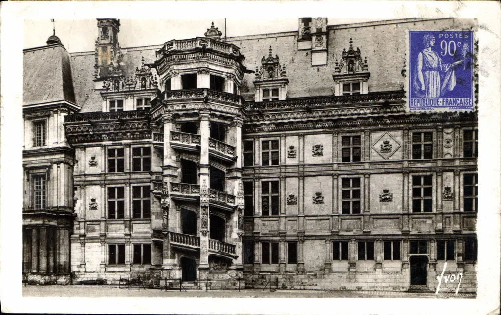 Blois (Loir-et-Cher) — Schloss, französischer Treppenaufgang — Les Éditions d'Art 'WYON', Paris - Vorderseite