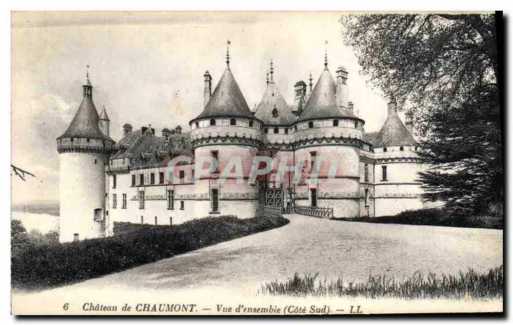 Castelo de Chaumont — Vista geral (Lado Sul) — LL - Frente