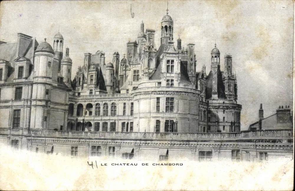 O Castelo de Chambord — vista panorâmica — Staerck Paris, n°41 - Frente