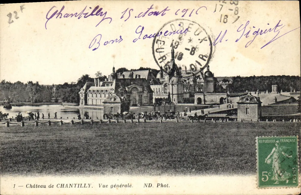 Castelo de Chantilly — Vista geral — ND. Fot. - Frente