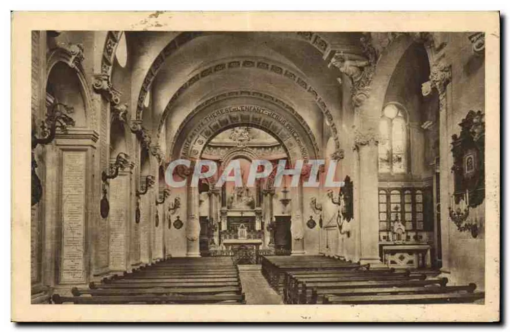 Innenansicht der Kapelle der Compagnies von Laisieux — Verleger DELCOTE, Nr. 4 - Vorderseite