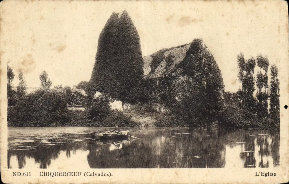 Criquebeuf (Calvados) — A Igreja — ND.611 - Frente