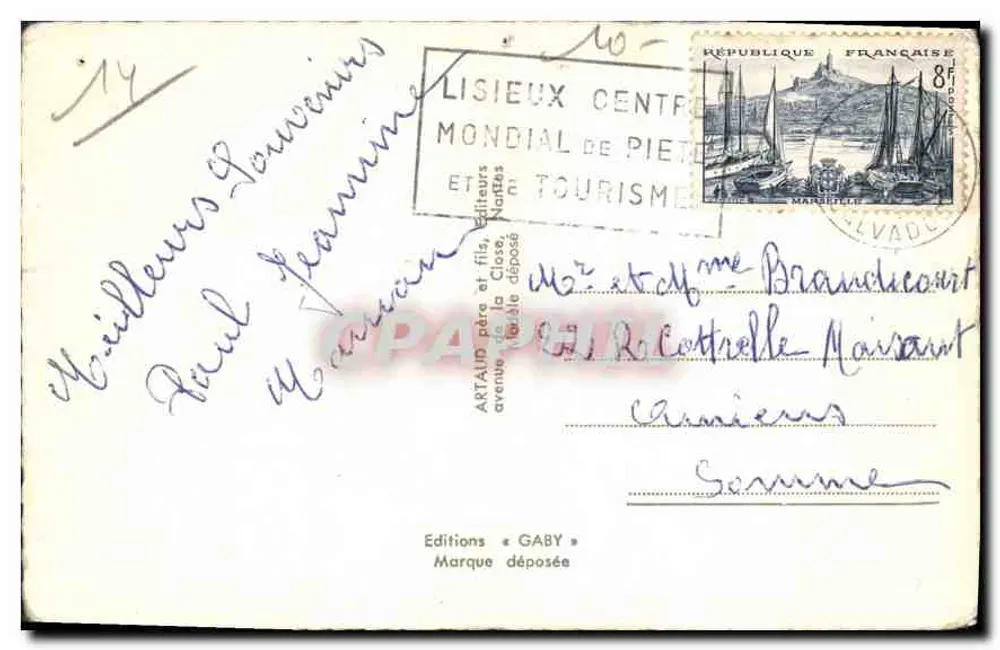 Lisieux — Santa Teresinha da Criança Jesus — editor Artaid pai e filho - Verso