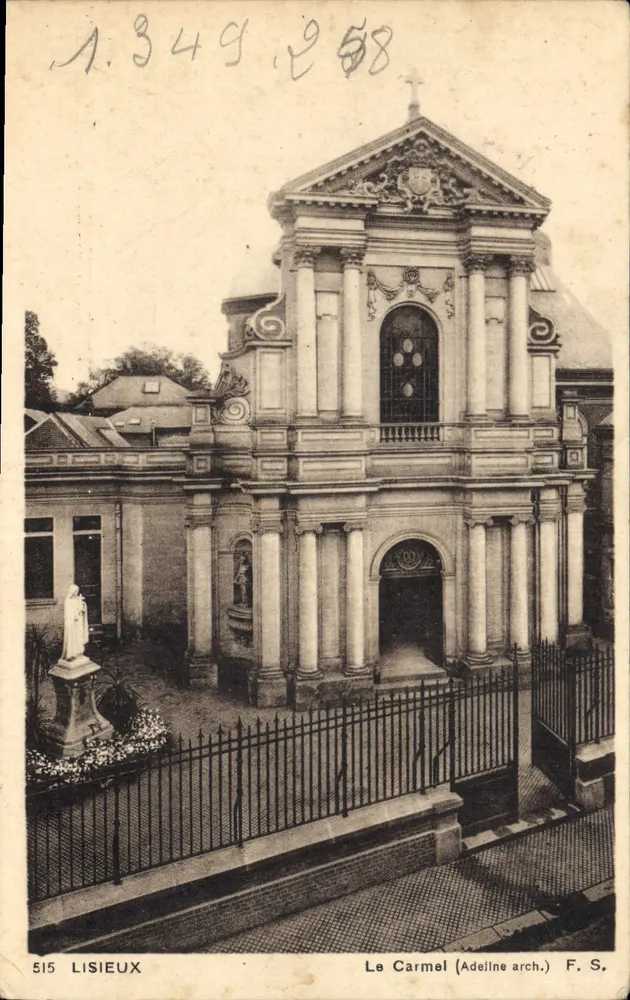 O Carmel (arquiteto Adeline) — Lisieux — F. S. - Frente
