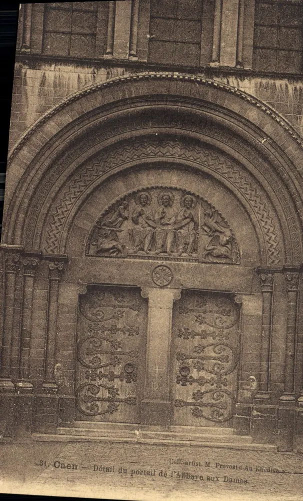 Cahen — Detail des Portals der Abtei der Damen — Golf-Artist, M. Provost, Au Khédira - Vorderseite