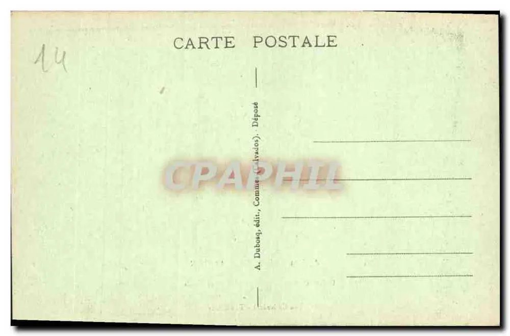 A Catedral - O Coro — Bayeux — A. Dubosq, editor, Comuna (Bayeux) - Verso