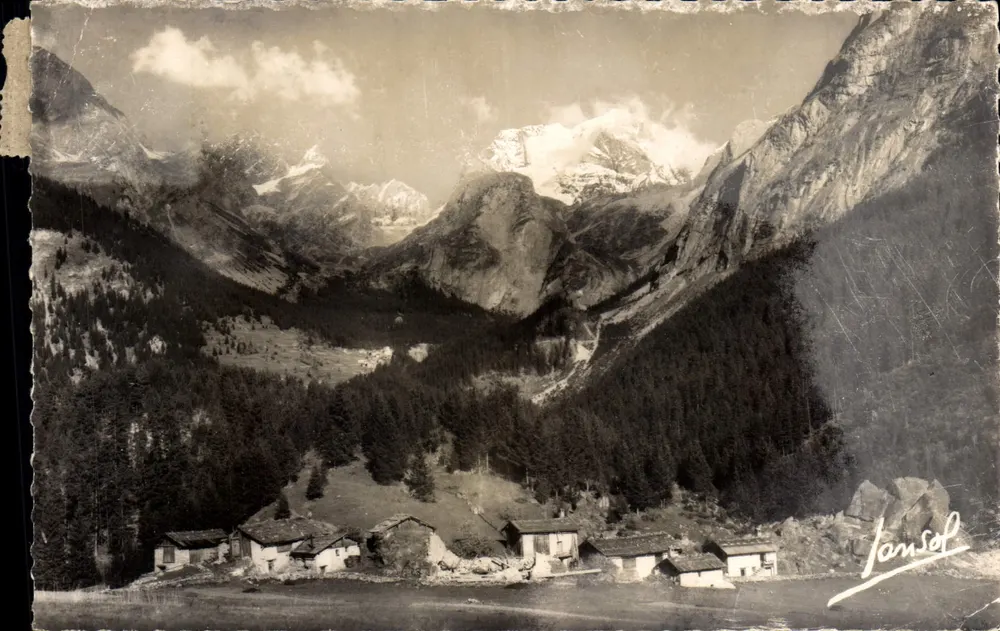 Pralognan-la-Vanoise — Aldeia de Chollière e maciço da Vanoise — Jansol - Frente