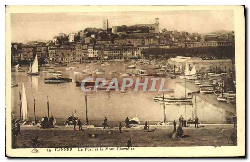 CANNES - Der Hafen und der Mont Chevalier — Nr. 59 - Vorderseite