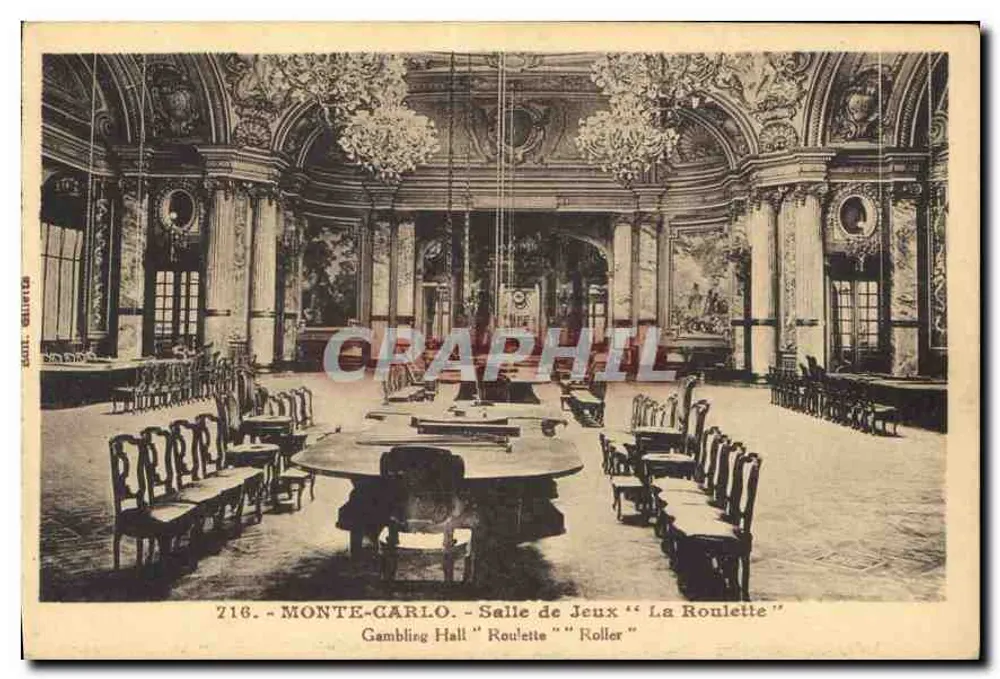 Monte-Carlo - Spielhalle "La Roulette" - I. Gilletta, Nice - Vorderseite