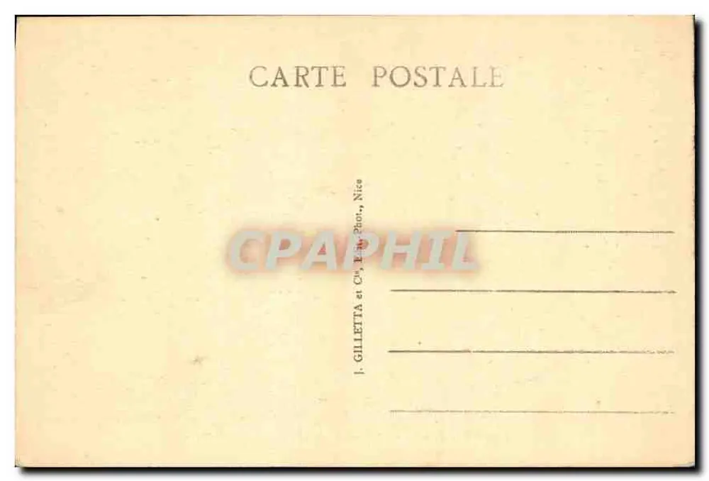 Monte-Carlo - Spielhalle "La Roulette" - I. Gilletta, Nice - Rückseite