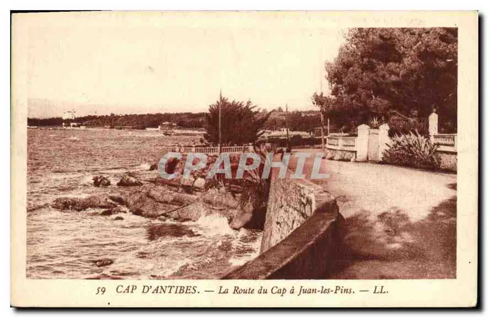 Cap d'Antibes — Die Straße zum Cap nach Juan-les-Pins — LL. - Vorderseite