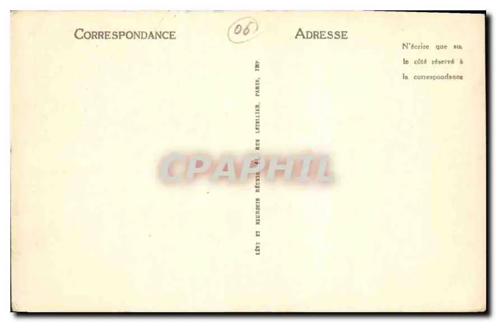 Cap d'Antibes — Die Straße zum Cap nach Juan-les-Pins — LL. - Rückseite