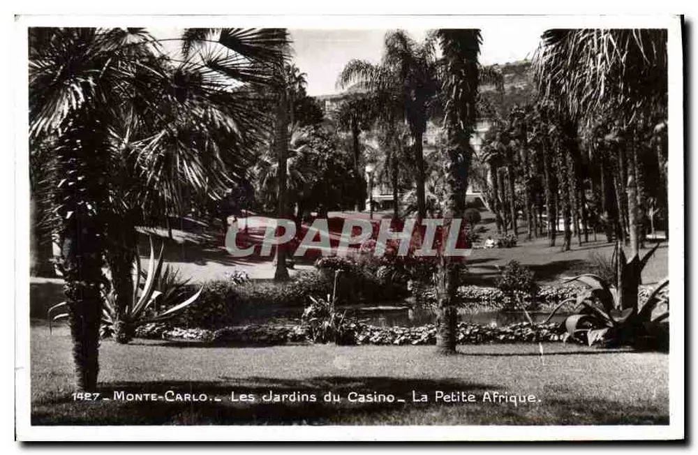 Monte-Carlo — Die Gärten des Casinos — La Petite Afrique — Edition La Cigogne, St-François-de-Paule - Vorderseite