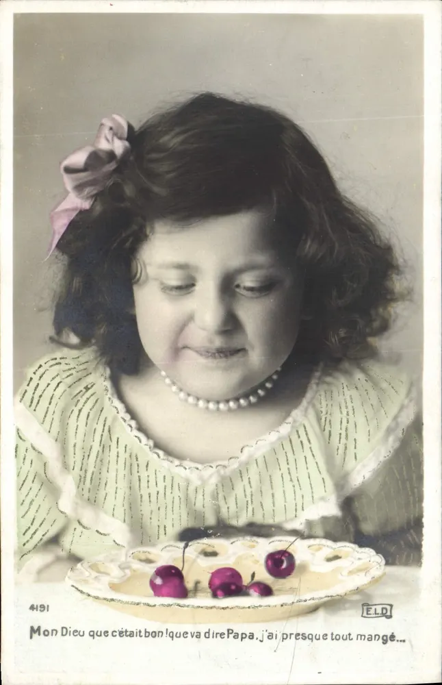 Mädchen mit Kirschen — Verlag ELD, Nummer 4191 - Vorderseite