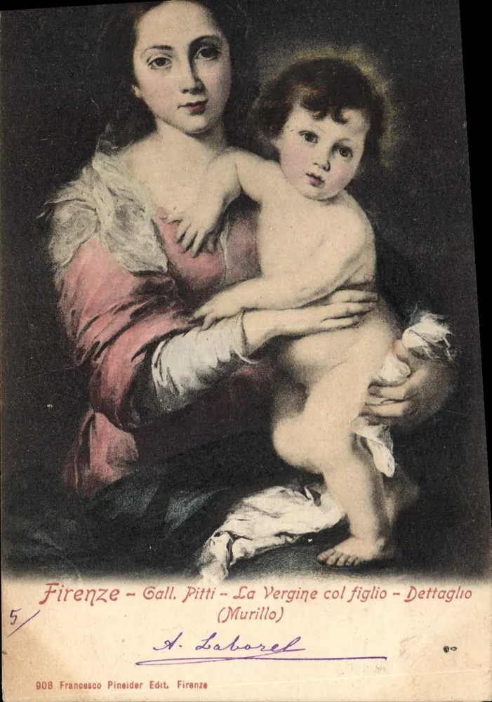 Florencio - Die Jungfrau mit dem Kind - Detail - Murillo - Vorderseite