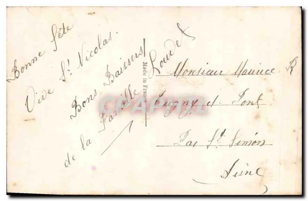 Menina com vestido rosa listrado — Papier 708 — Assinado Super 708 - Verso