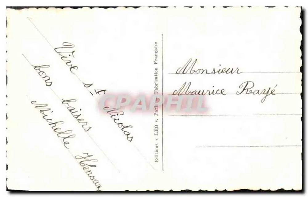 Menina pequena com vestido de mangas largas — decoração paisagística — Edições LEO, Paris, n° 5669 - Verso