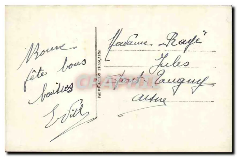 Menina em traje de Santa Bárbara — editor Olivieri, Nanterre, n°2911 - Verso