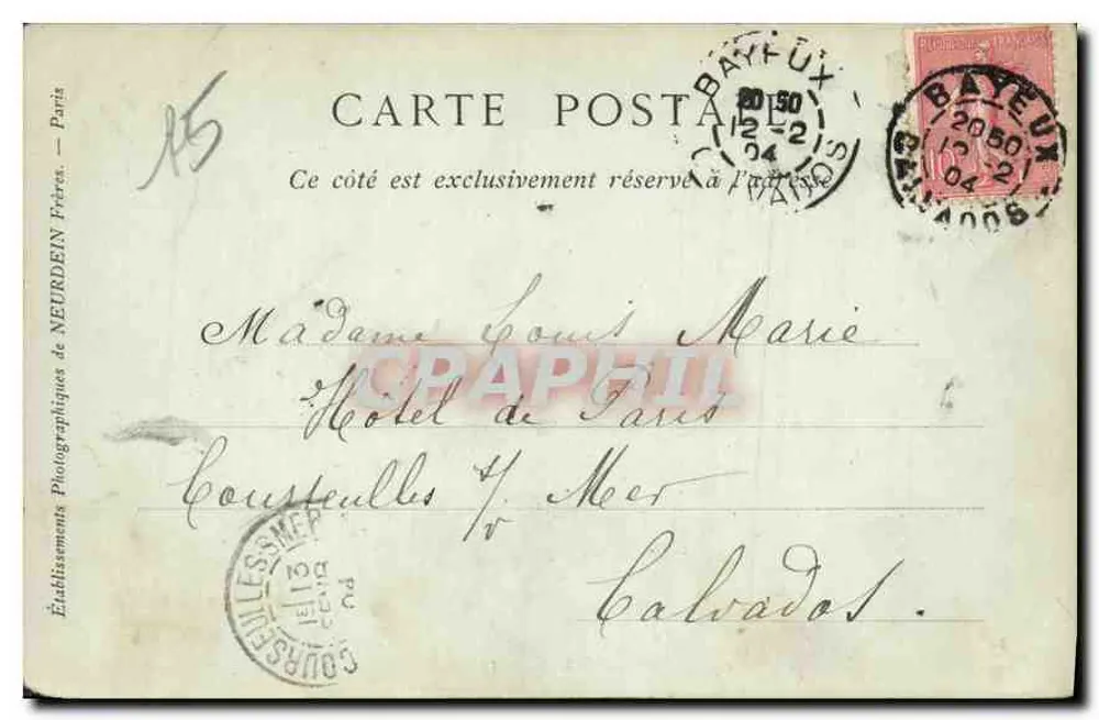 Bayeux — Allgemeine Ansicht vom Steinbruch aus — Sammlung ND Phot - Rückseite