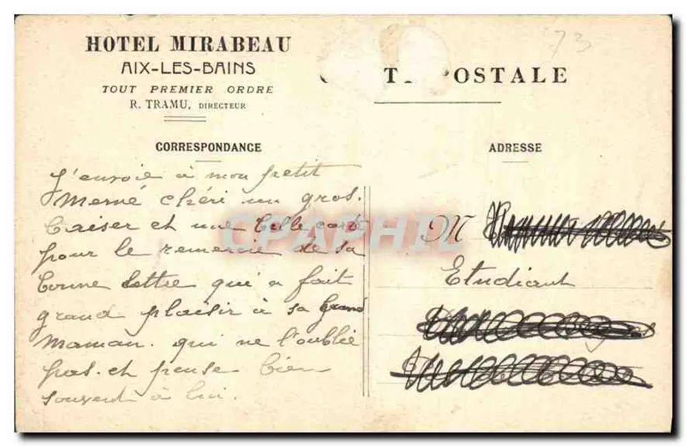 Aix-les-Bains — Um canto do lago de Bourget — Editor não identificado - Verso
